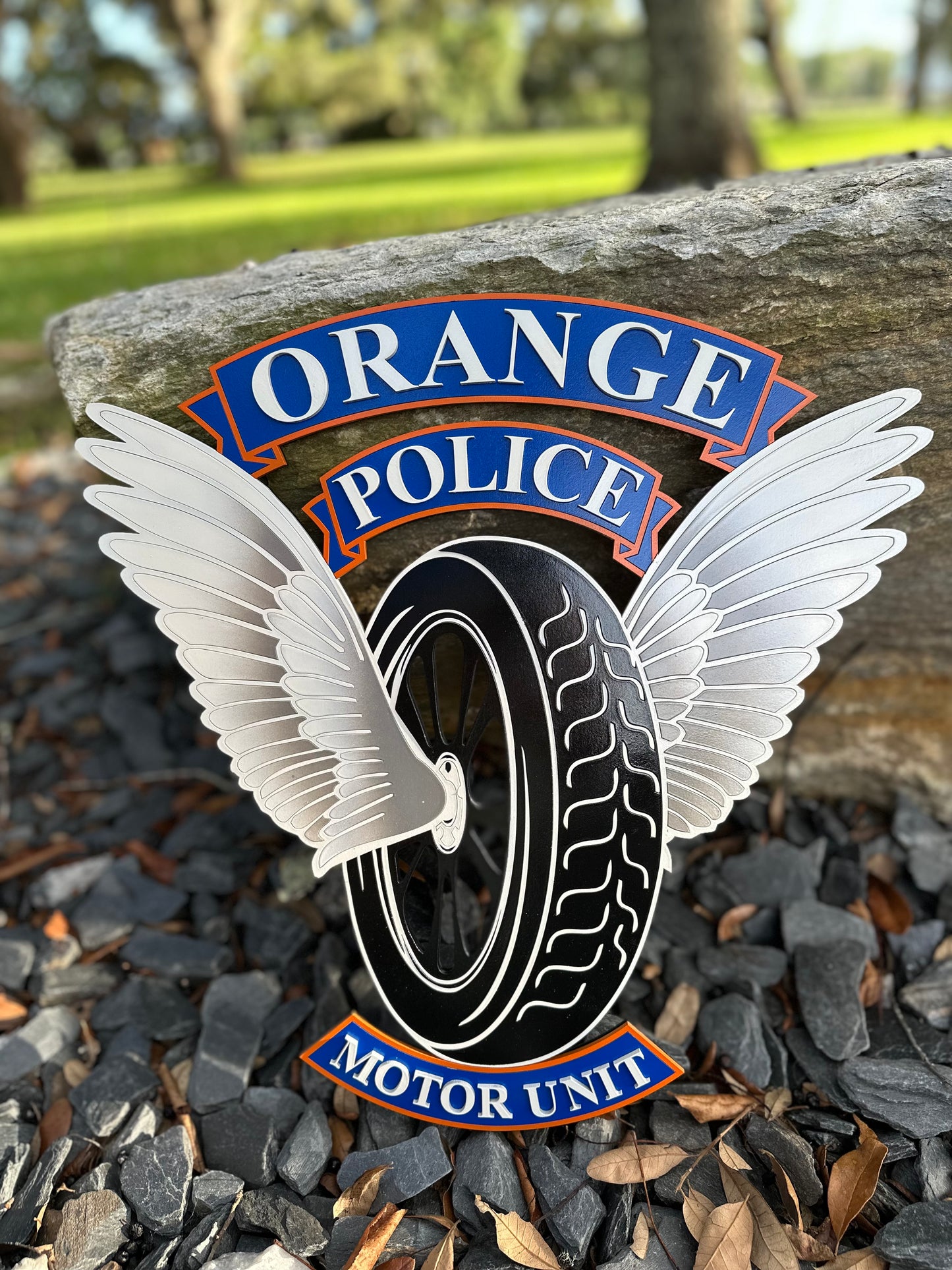 Custom Layered Wall Sign - Painted MDF Replica of Police, Military Challenge Coin, or Company Logo/Emblem